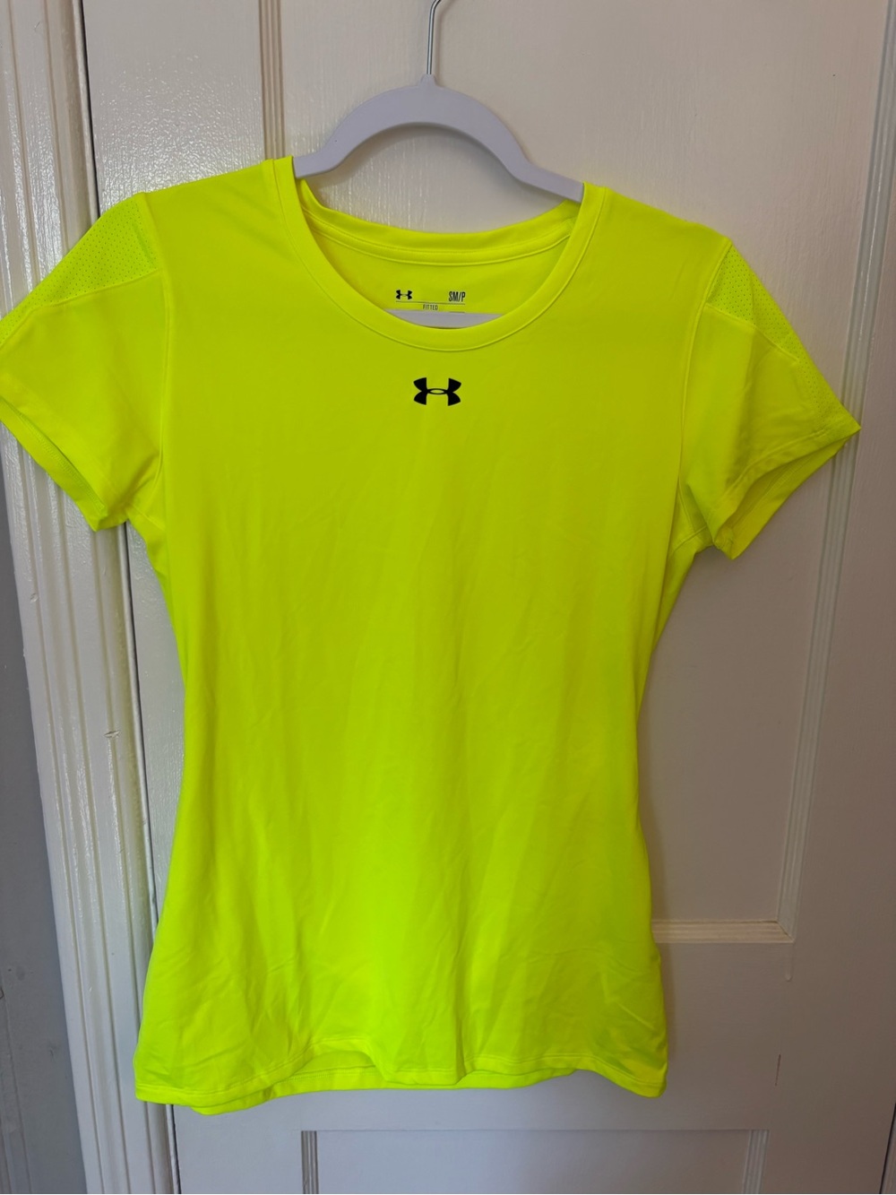 Under Armour Women's Neon Yellow Short Sleeve Training Tee - High Visibility